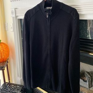Men’s Zip Front Calvin Klein Cotton Sweater